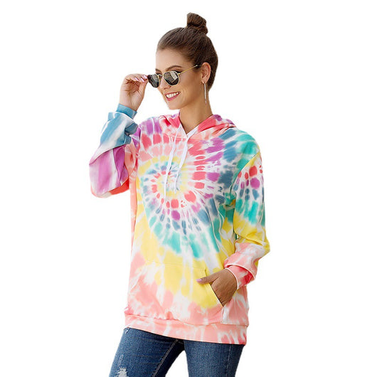 Sudadera con Capucha Estampada Suelta de Manga Larga - Image 12