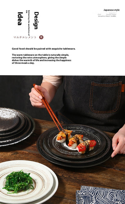 Plato Shallow Cerámica Japonesa - Diseño Minimalista - Image 19