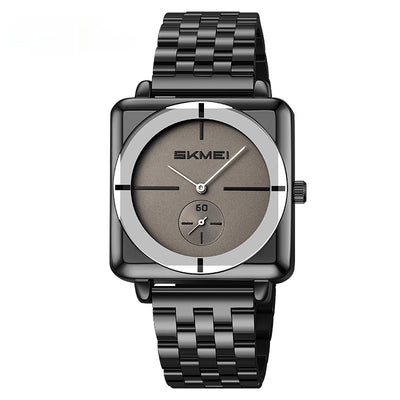 Reloj de Acero Cuadrado con Subdial de Segundos - Movimiento de Cuarzo - Image 10
