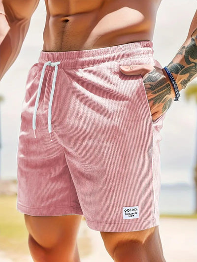 Pantalones Cortos de Verano en Pana con Cordón Ajustable para Hombre - Image 5