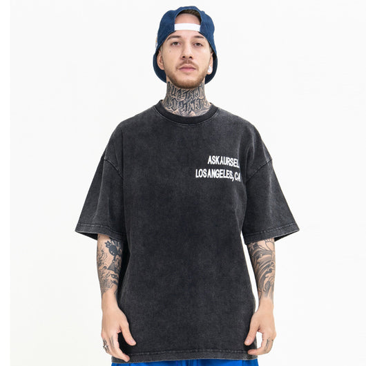 Playera Suelta Ins Tide Cuello Redondo Manga Corta Verano Hombre
