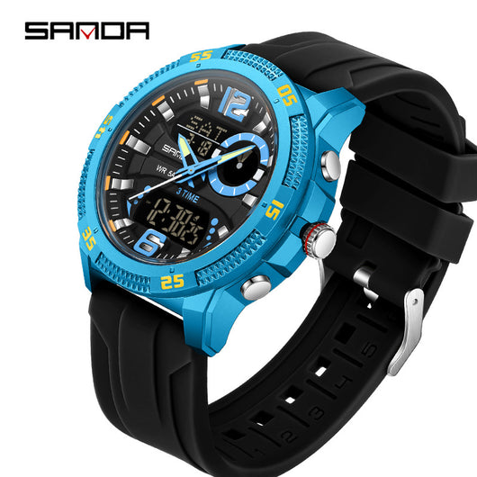 Reloj Deportivo Electrónico SANDA con Alarma y Luz Nocturna para Hombre - Image 4