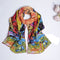 Pañoleta Larga de Satén Crepe para Mujer 160x45 cm