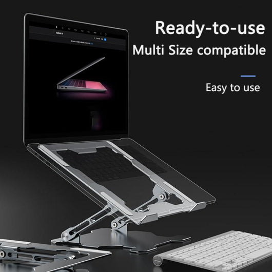 Soporte Ajustable para Laptop en Aluminio - Base Portátil Ergonómica