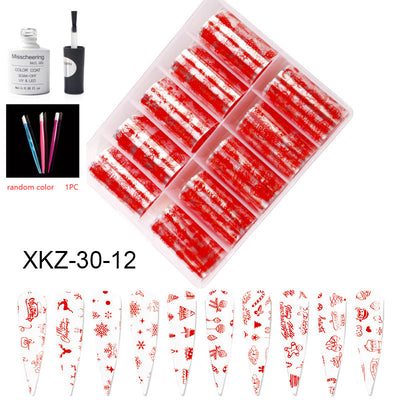 Set de 12 Láminas Decorativas para Uñas - Transferencias Nail Art - Image 74