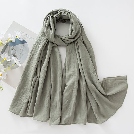 Pañuelo de Rayón Natural con Efecto Arrugado - Accesorio Versátil para Bolso - Image 49
