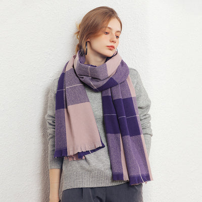 Chal de Cachemira Artificial Grueso para Mujer - Abrigo Cálido de Invierno - Image 4