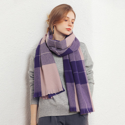 Chal de Cachemira Artificial Grueso para Mujer - Abrigo Cálido de Invierno - Image 4