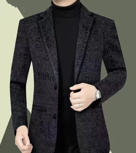 Chaqueta de Lana para Hombre Estilo Casual con Solapa - Image 9
