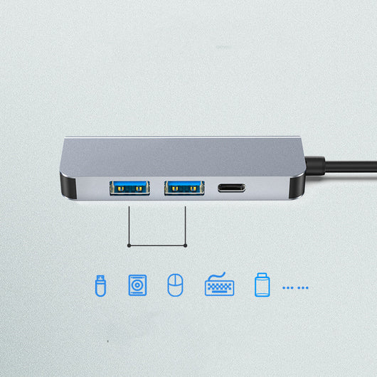 Estación de Acoplamiento USB-C Multifunción 4 en 1 con Carga Rápida PD y Video 4K - Image 4