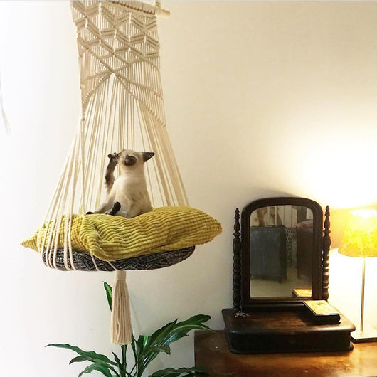 Columpio Macramé Artesanal para Mascotas - Disponible en Cuatro Estaciones - Image 10