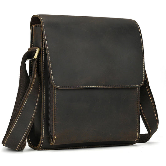 Bolso Bandolera de Cuero Genuino para Hombre - Image 36