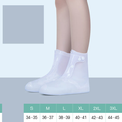 Cubrezapatos Impermeables Blancos PVC Reutilizables para Mujer - Image 3