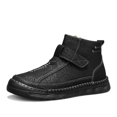 Botas Altas de Cuero para Hombre - Estilo Cargo Versátil - Image 7