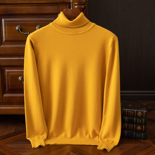 Suéter Cuello Alto para Hombre Otoño Invierno - Abrigo Interior Versátil - Image 9
