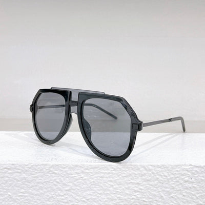 Gafas de Sol Oversized con Estampado Leopardo Negro para Mujer - Image 2