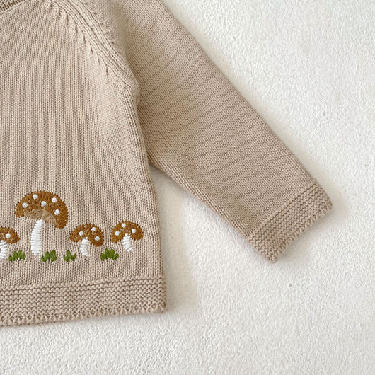 Cardigan de Punto Algodón con Bordado de Hongos - Colección Tide - Image 19