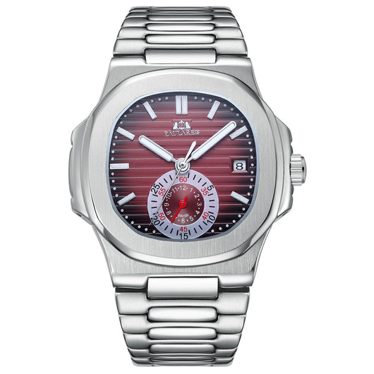 Reloj de Acero Inoxidable para Hombre con Correa de Malla - Image 11