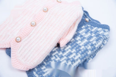 Cardigan Suéter de Perla para Mascotas Otoño e Invierno - Image 12