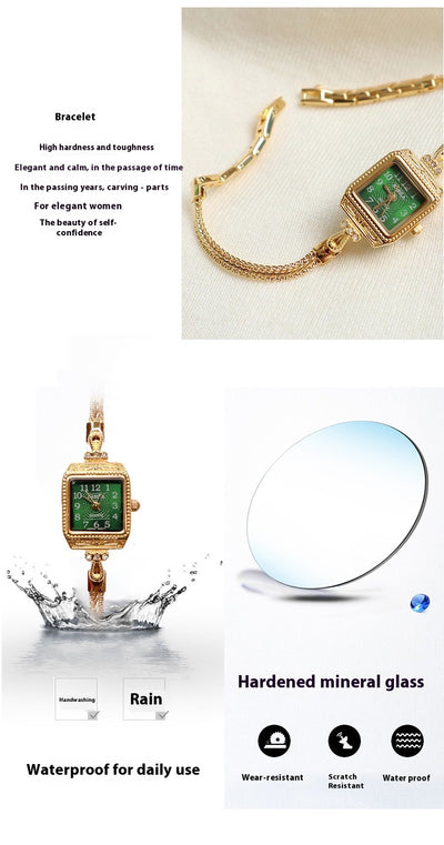 Reloj de Pulsera Cuadrado Retro Elegante con Banda Fina - Image 15