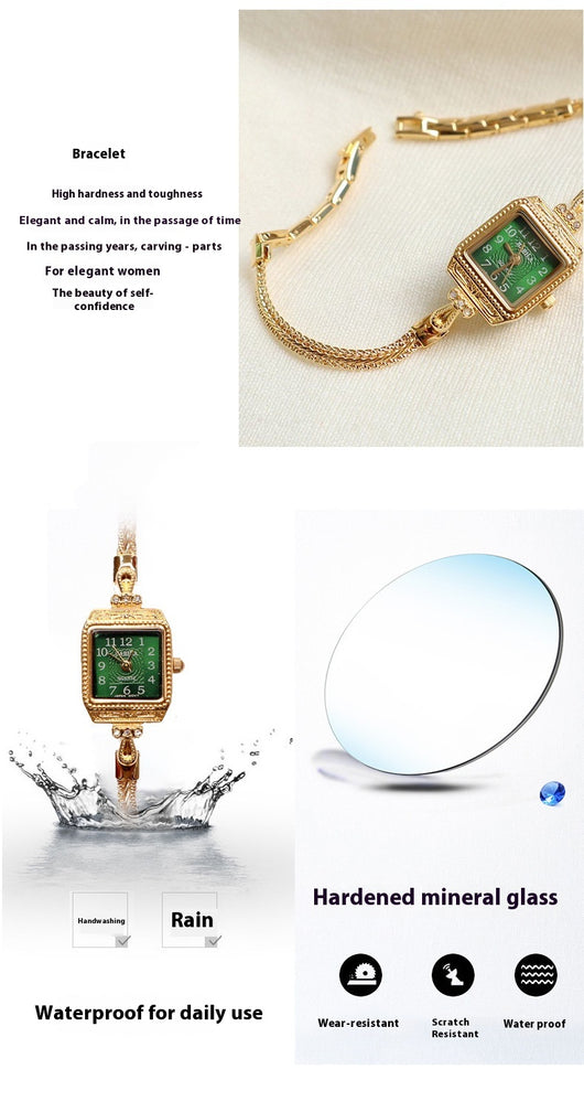 Reloj de Pulsera Cuadrado Retro Elegante con Banda Fina - Image 15