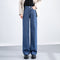 Jeans Anchos de Pernera Gruesos y Suave Tacto