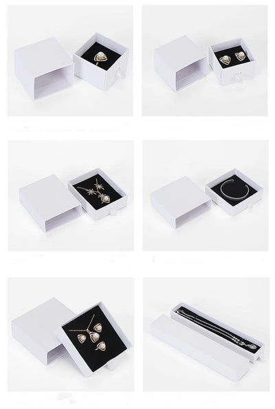 Caja Joyero de Lujo Negro con Cajón Deslizable Tamaño Pequeño - Image 5