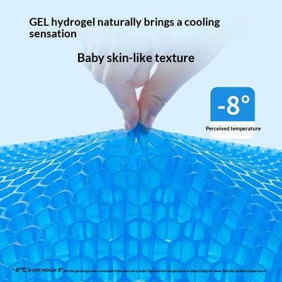 Cojín de Gel de Silicona Panal para Oficina, Auto y Verano - Image 4