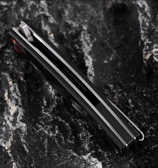 Cuchillo de Acero D2 con Fibra de Carbono para Camping y Aventura - Image 8