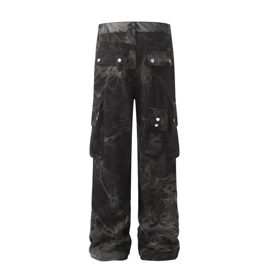 Pantalones Cargo Denim de Pierna Ancha para Hombre - Image 14