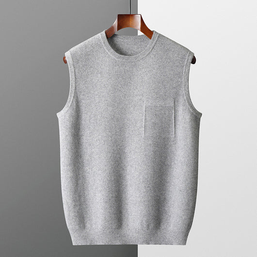 Chaleco Pullover Jacquard para Hombre - Tejido Ejecutivo Premium