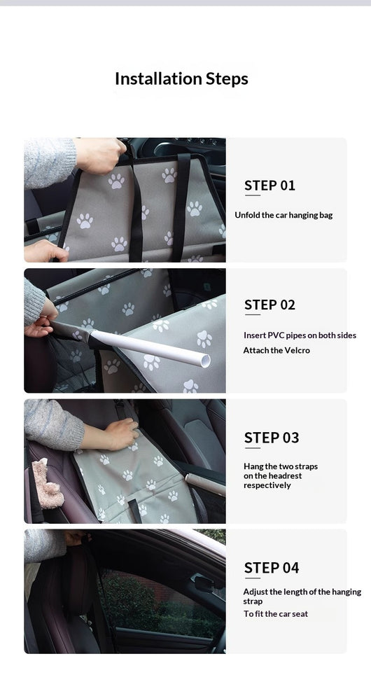 Gray portable pet carrier with mesh windows, a top handle, and side pocket, measuring 49cm H x 48cm W x 50cm L. - Image 12