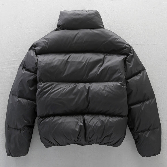 Chaqueta Acolchada con Cuello Alto para Hombre