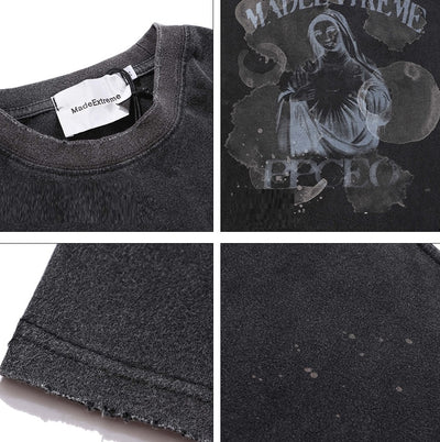 Playera Holgada Madonna Estampado Hip Hop Street Wear - Image 5