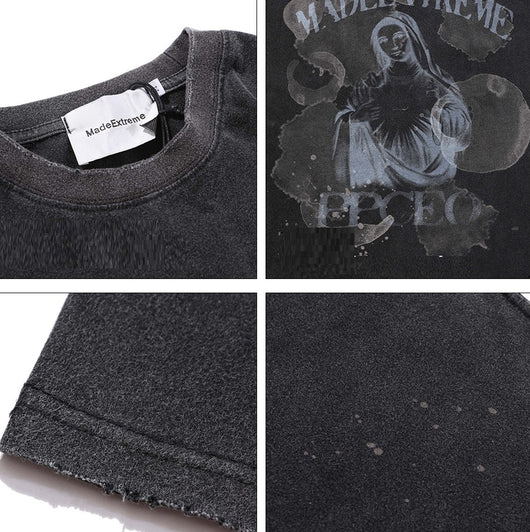 Playera Holgada Madonna Estampado Hip Hop Street Wear - Image 5