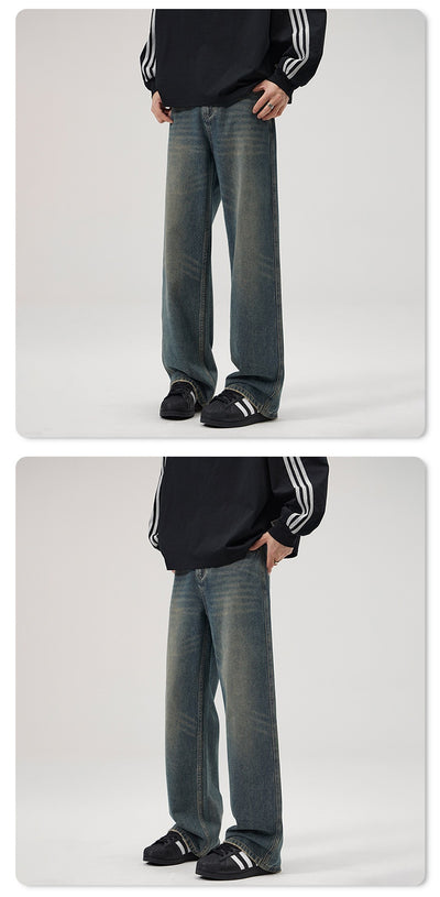 Jeans Vintage Holgados con Micro Acampanada para Hombre - Image 15