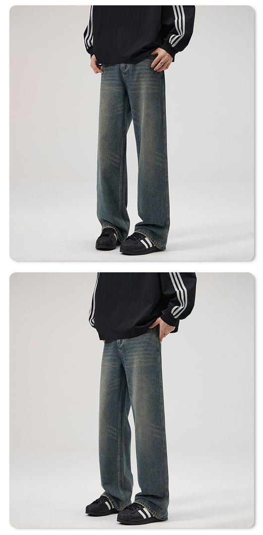 Jeans Vintage Holgados con Micro Acampanada para Hombre - Image 15