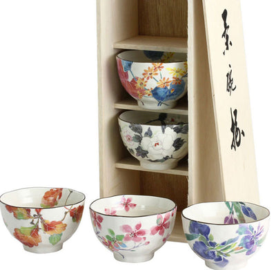 Tazón de Cerámica Artesanal Mino-yaki Multicolor para Arroz y Sopa - Image 29
