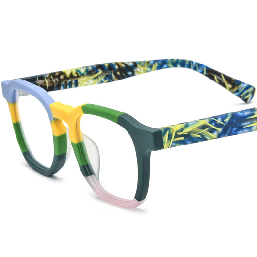 Lentes de Marco Cuadrado con Cristales Degradados Multicolor - Image 7