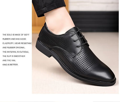 Zapatos de Cuero Casuales para Hombre con Suela Blanda - Estilo Ejecutivo - Image 13