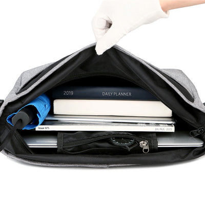 Bolsa Bandolera Oxford para Hombre Estilo Vintage de Gran Capacidad - Image 11