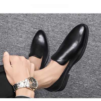 Zapatos de Cuero Puntiagudos Estilo Británico Clásico - Image 12