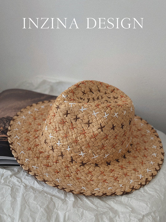 Sombrero Vaquero Retro de Paja con Estilo Occidental Auténtico - Image 7