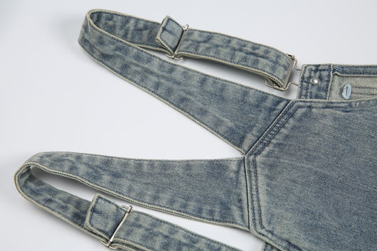 Pantalones Cargo Denim Vintage Lavado Retro Unisex - Image 18