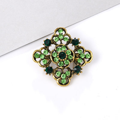 Broche de Aleación con Cristales de Fantasía Pequeño - Image 3