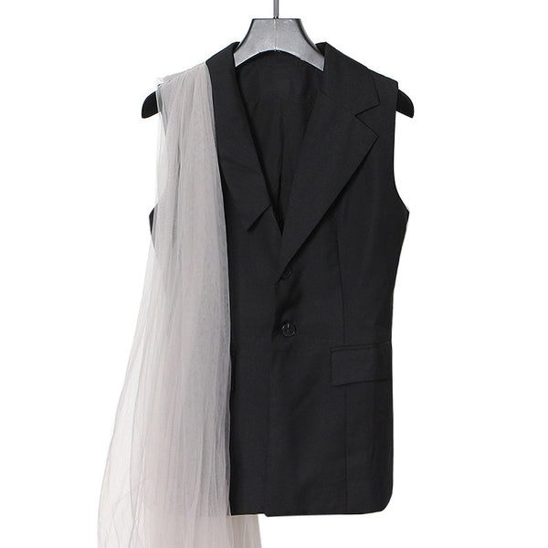 Blazer Chaleco con Paneles de Malla - Corte Medio - Image 4