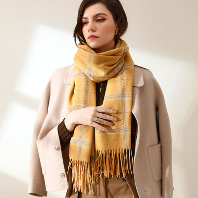 Chal de Cachemira con Borlas - Bufanda Cálida y Elegante para Mujer - Image 11
