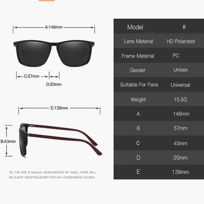 Gafas de Sol Vintage Cuadradas Polarizadas para Hombre y Mujer - Image 13