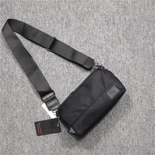 Bolsa Mensajero Casual de Lona Oxford y Nylon - Mochila Cuadrada Japonesa Compacta