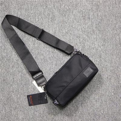 Bolsa Mensajero Casual de Lona Oxford y Nylon - Mochila Cuadrada Japonesa Compacta